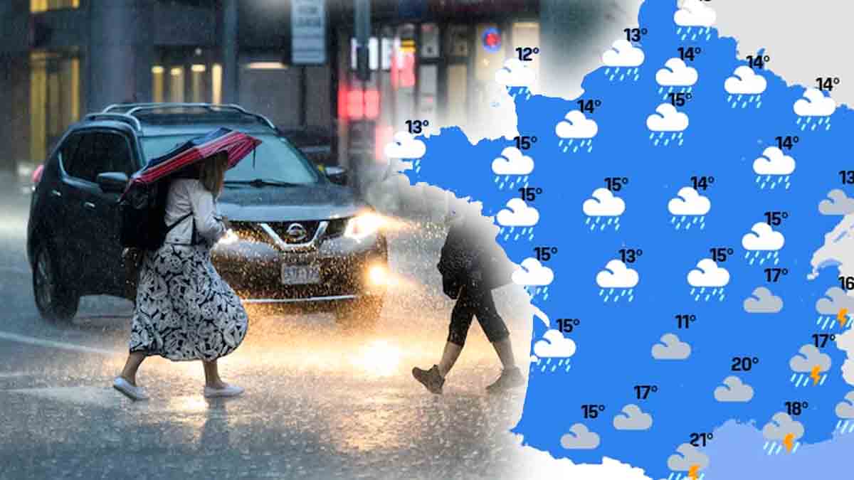 Météo : un front pluvieux balaie l’Hexagone ! Voici les régions touchées