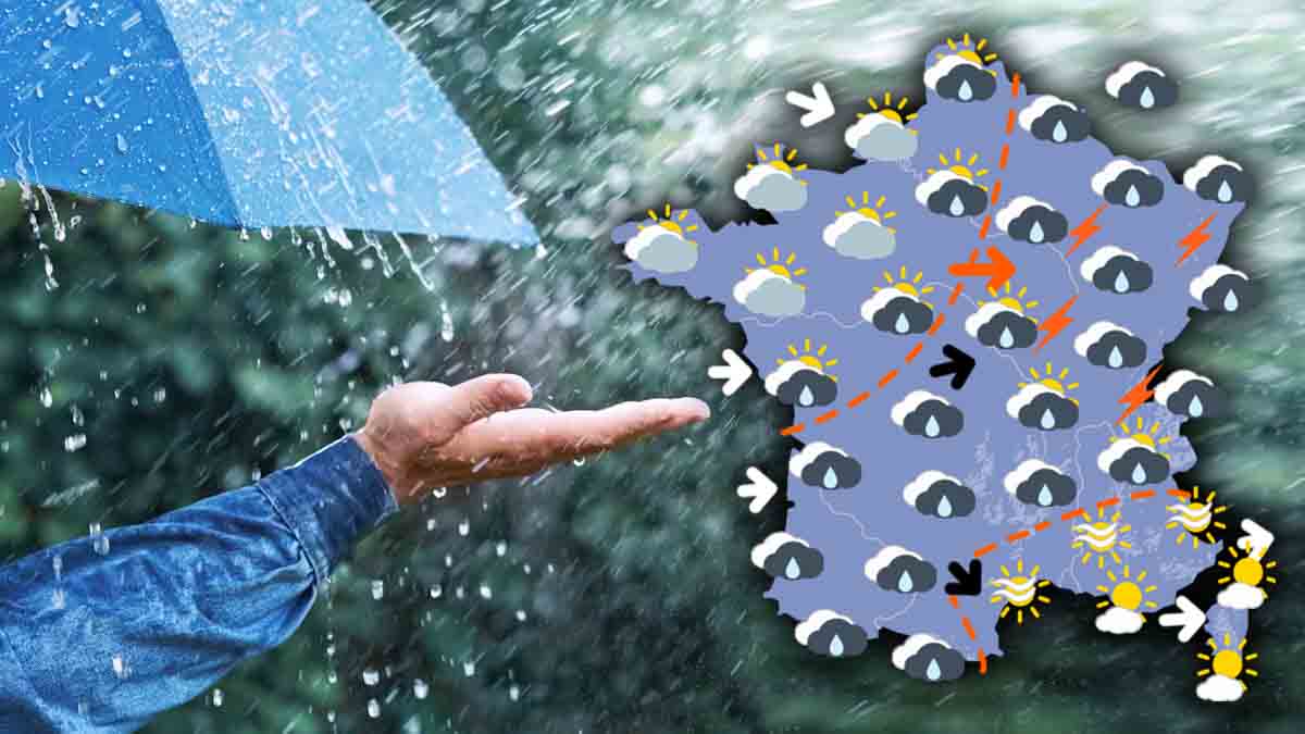 Météo : une nouvelle perturbation arrive en France avec jusqu'à 100mm de pluie