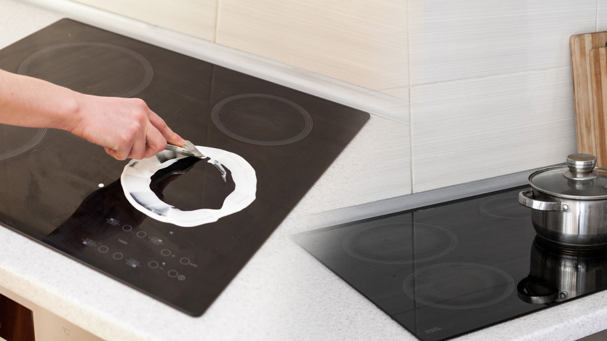 1 minute chrono pour une plaque de cuisson comme neuve : l’astuce pour éliminer la graisse en un rien de temps